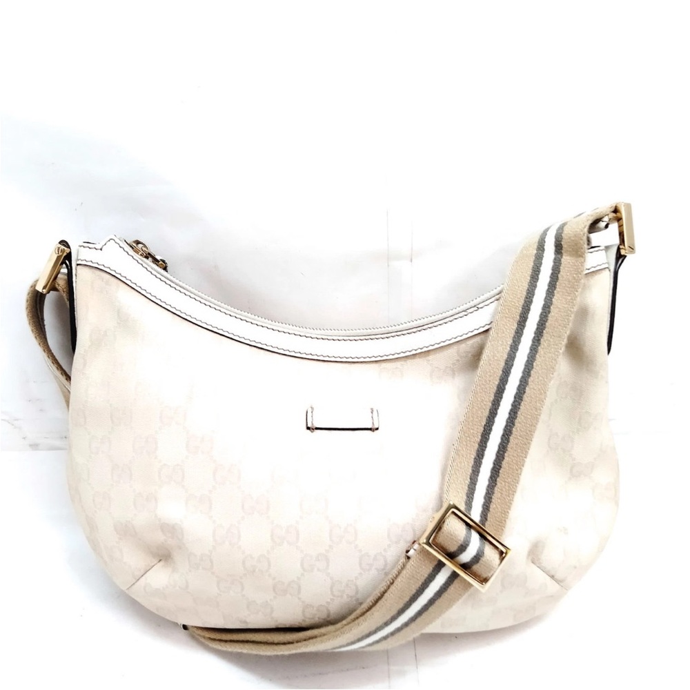 Gucci Cream and Tan Tote Bag